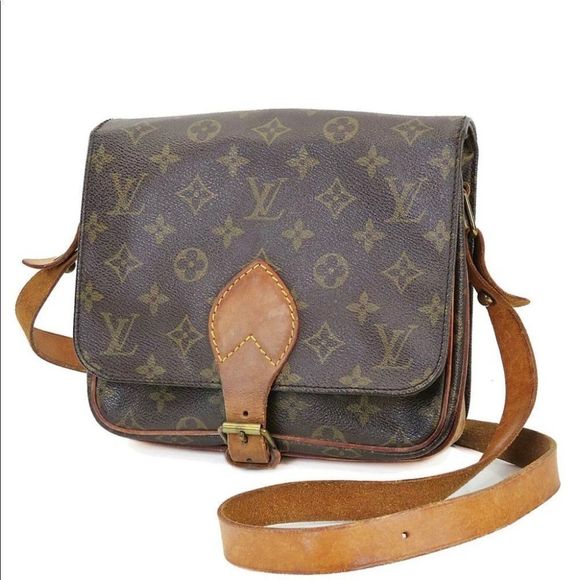 C2: 100% Authentic LOUIS VUITTON Cartouchiere MM Monogram Shoulder Bag Purse - Picture 2 of 13